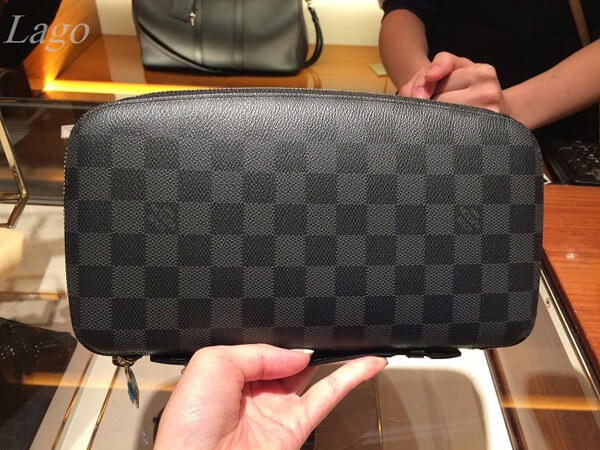 【2015AW新作】ルイヴィトン コピー グレーダミエ長財布 N48255